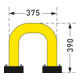 Black Bull Moravia Protection anti-chocs SWING pour extérieur à visser 390 × 375 mm-1