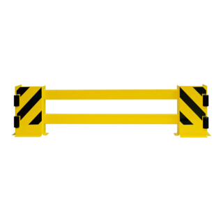 BLACK BULL Regalschutz-Planken-Set B 1.700 gelb mit Rollen B1700-2100mm