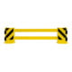 BLACK BULL Regalschutz-Planken-Set B 1.700 gelb mit Rollen B1700-2100mm