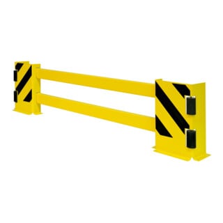 BLACK BULL Regalschutz-Planken-Set B 2.300 gelb mit Rollen