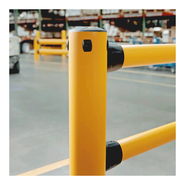 BLACK BULL S-Line FLEX+ aanzet/eindpaal voor aanrijbeveiliging leuning