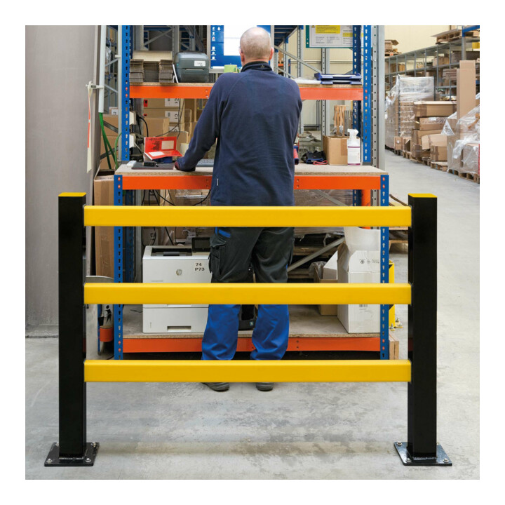 BLACK BULL Schutzgitter Hybrid 1000 x 1600mm starr schwarz/gelb Kunststoff