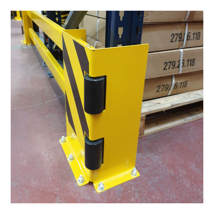 BLACK BULL Set de planches de protection d’étagère I 1 700 jaune avec roulettes B1700-2100mm