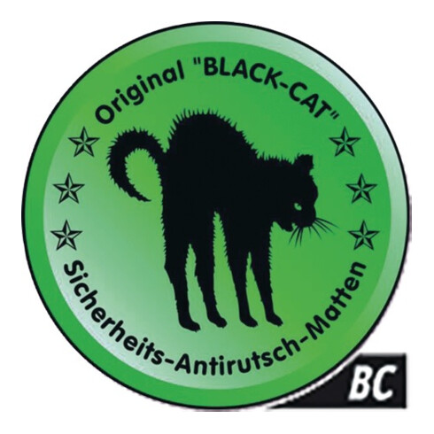 BLACK-CAT Sicherheits-Antirutschmatte orig.-BC- L45cm B60cm D3,3mm 1 Matte