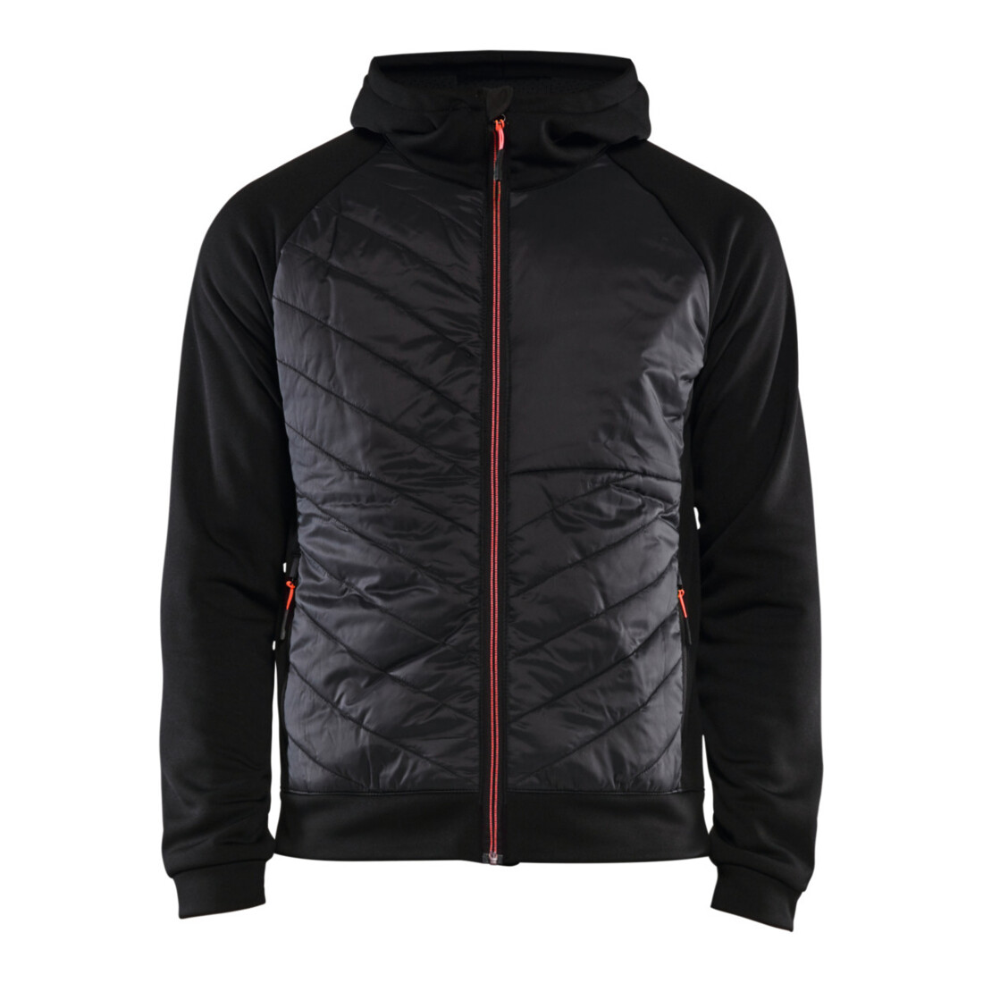 Blakläder Maglione ibrido Service Plus, nero/rosso, taglia unisex 2XL