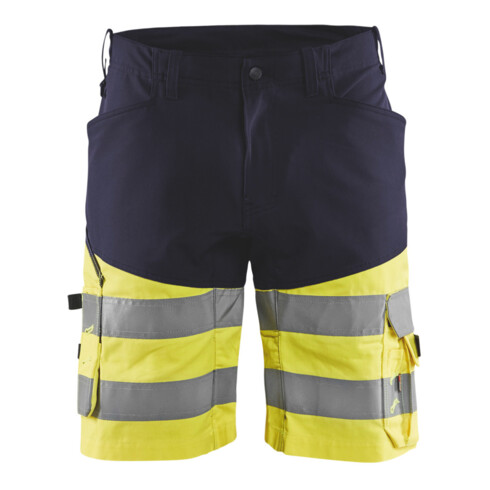 Blakläder Pantaloncini alta visibilità, giallo / blu navy, taglia DE: 52