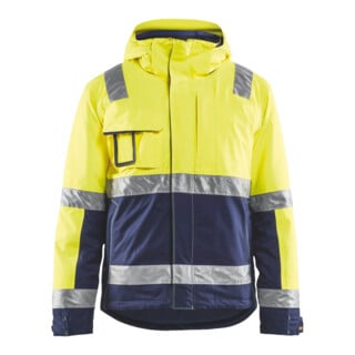 BLAKLÄDER Blouson d'hiver de signalisation, jaune / bleu marine, Taille unisexe: L