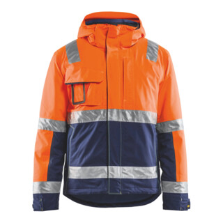 BLAKLÄDER Blouson d'hiver de signalisation, orange / bleu marine, Taille unisexe: L