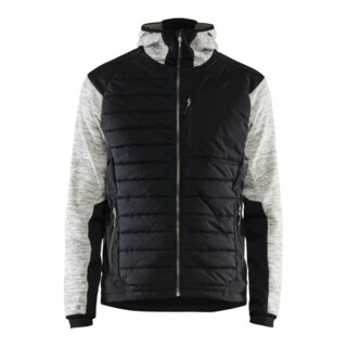 Blakläder Blouson hybride, gris chiné / noir, Taille unisexe: 2XL