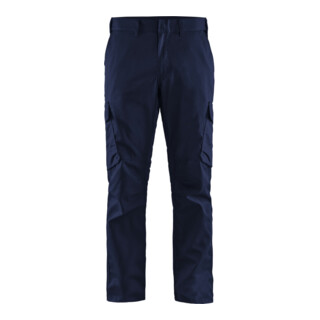 BLAKLÄDER Pantalon à taille élastique Industrie Stretch, bleu marine / bleu grain, taille DE: 24