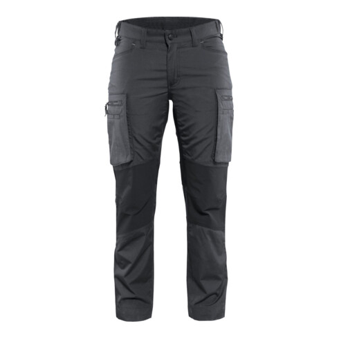 BLAKLÄDER Pantalon de service femme, gris foncé / noir, taille DE : 46