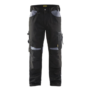 BLAKLÄDER Pantalon de travail, noir / gris, taille DE : 30