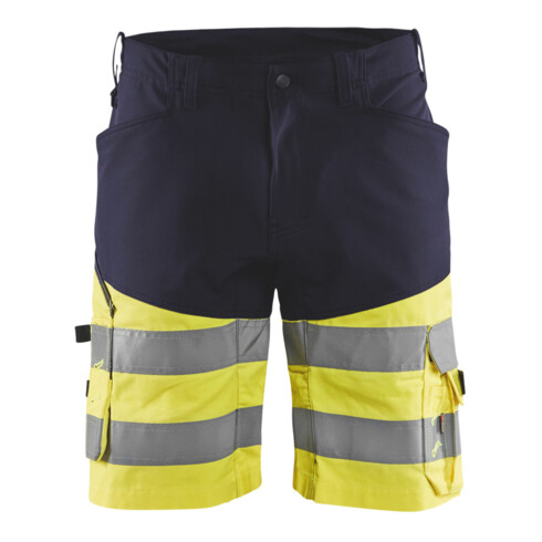 Blakläder Pantaloncini ad alta visibilità, giallo / blu marino, Tg.: 54