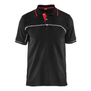 BLAKLÄDER Polo Service Plus, Noir / rouge, Taille unisexe : S