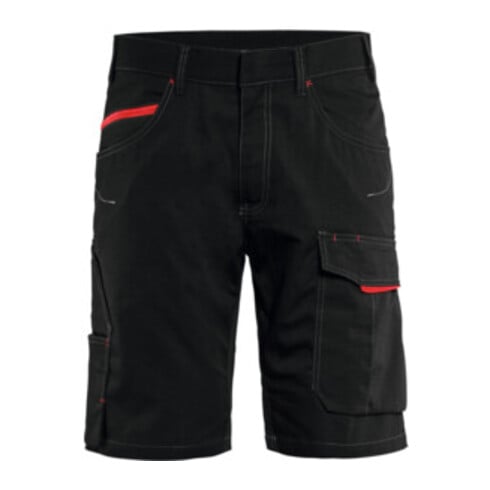 Blakläder Shorts de maintenance Service Plus, Noir / rouge, Taille de confection DE: 48