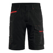Blakläder Shorts de maintenance Service Plus, Noir / rouge, Taille de confection DE: 60