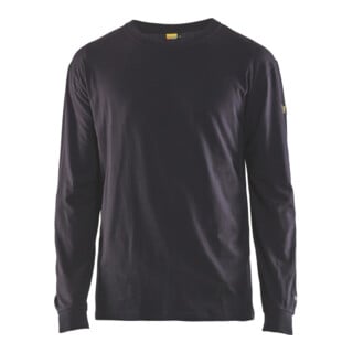 BLAKLÄDER T-shirt ignifugé à manches longues, Bleu marine, Taille unisexe: L