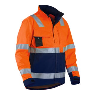 Blakläder Veste de signalisation, orange / bleu marine, Taille unisexe: L