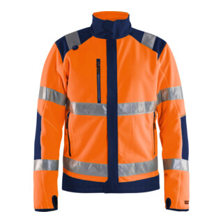 Blakläder Veste polaire haute visibilité, orange / bleu marine, taille unisexe 2XL