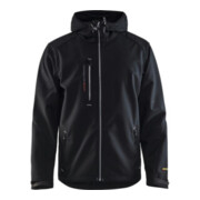 Blakläder Veste softshell, noir / argent, Taille unisexe: L