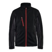 Blakläder Veste Softshell Service Plus, Noir / rouge, Taille unisexe: XL
