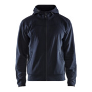 BLAKLÄDER Capuchon-sweatshirt, donker marineblauw / zwart, Uniseks-maat: 2XL