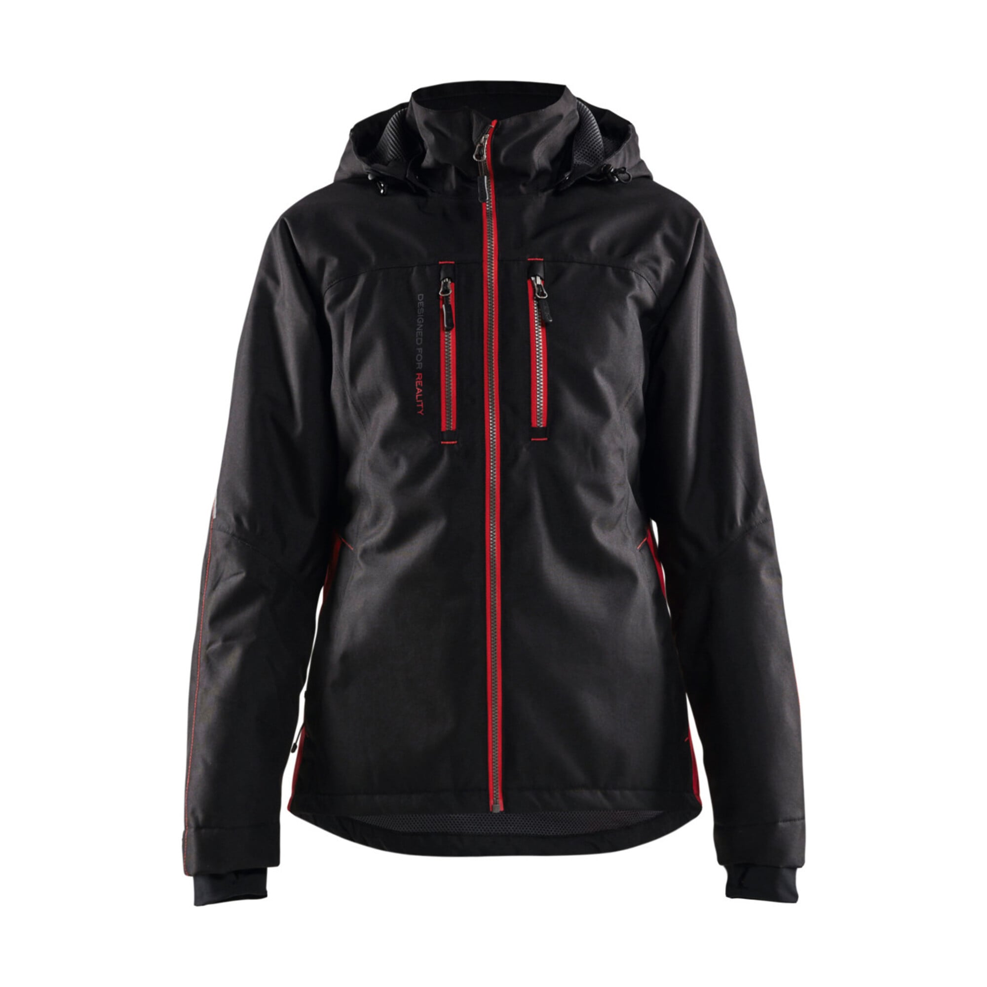 BLAKLÄDER Damen Funktionsjacke, schwarz / rot, Unisex-Größe: M