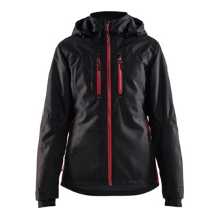 BLAKLÄDER Dames functioneel jack, zwart/rood, unisex maat M