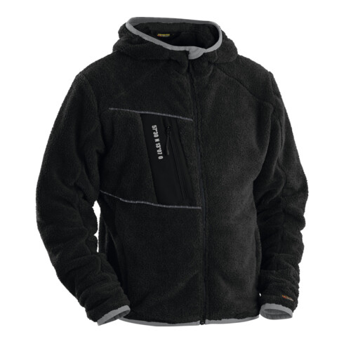Blakläder Fiberfleece Jacke, schwarz, Unisex-Größe: 2XL