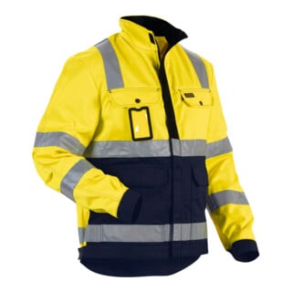 BLAKLAEDER Giacca ad alta visibilità, giallo/blu marino, Tg. Unisex: L