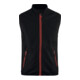 BLAKLAEDER Gilet in softshell Service Plus, nero/rosso, Tg. Unisex: L-1