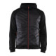 Blakläder Hybrid Sweater Service Plus, schwarz / rot, Unisex-Größe: 2XL-1