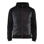 Blakläder Hybrid Sweater Service Plus, schwarz / rot, Unisex-Größe: 2XL