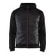 Blakläder Hybrid Sweater Service Plus, zwart/rood, unisex maat L-1
