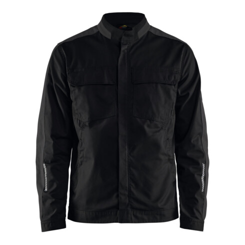 BLAKLÄDER Industriebundjack met stretch, zwart / donkergrijs, unisex maat S