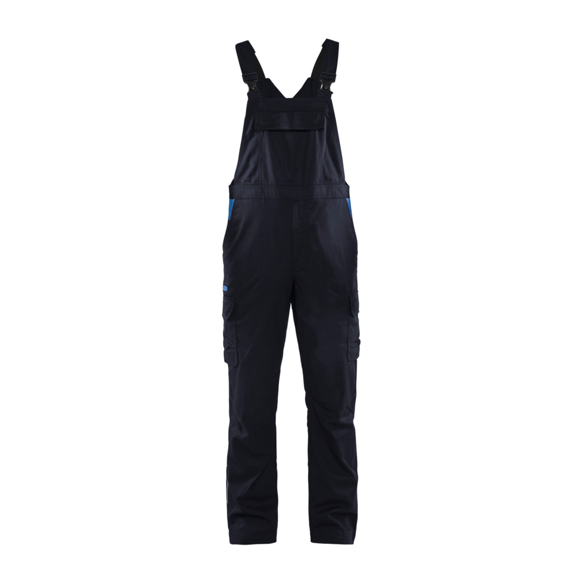 Blakläder Latzhose Industrie Stretch, marineblau / kornblau, Konfektionsgröße 48
