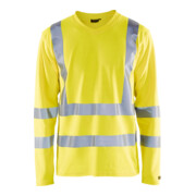 BLAKLAEDER Maglietta alta visibilità a maniche lunghe, giallo, Tg. Unisex: 2XL