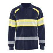 Blakläder Multinorm-Poloshirt, marineblau / gelb, Unisex-Größe: 2XL