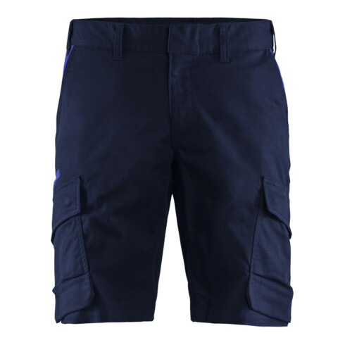 BLAKLAEDER Pantaloncini da lavoro Abbigliamento stretch industriale, blu marino/blu pervinca, tg.46