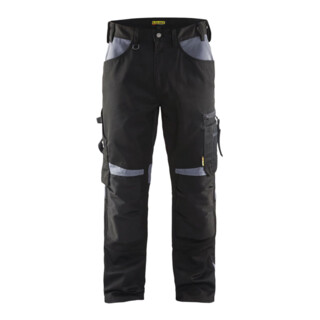 BLAKLAEDER Pantaloni Artigiano, nero/grigio, tg.26