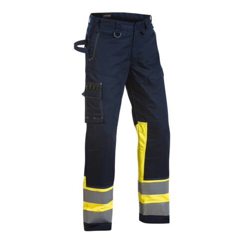 BLAKLAEDER Pantaloni multinorma, blu marino/giallo, tg.54