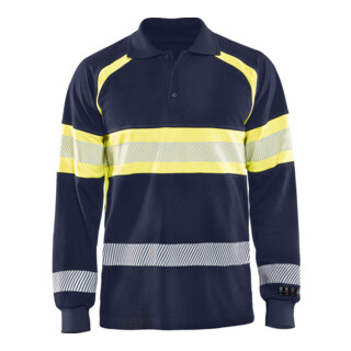 BLAKLAEDER Polo multinorma, blu marino/giallo, Tg. Unisex: XL