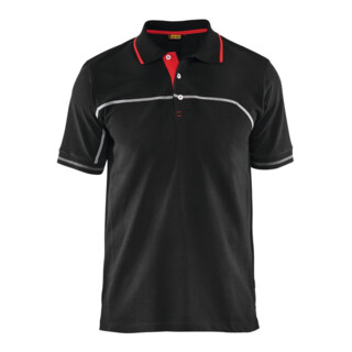 Blakläder Polo Shirt Service Plus, nero/rosso, unisex