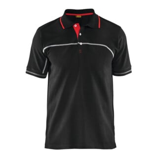Blakläder Polo Shirt Service Plus, zwart/rood, unisex