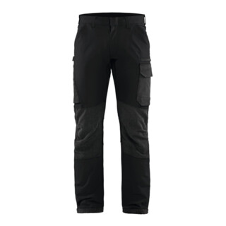 Blakläder Service Bundhose, schwarz / dunkelgrau, Konfektionsgröße 52