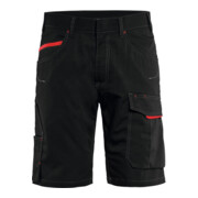 BLAKLÄDER Service Shorts Service Plus, schwarz / rot, Konfektionsgröße DE: 44