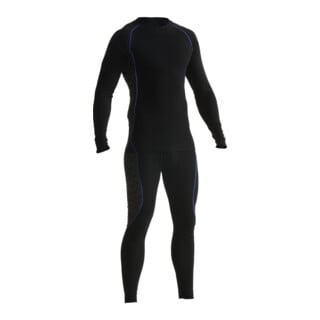 BLAKLAEDER Set di biancheria intima light, nero/blu pervinca, Tg. Unisex: XL