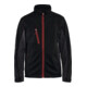 BLAKLÄDER Softshell-jack Service Plus, zwart / rood, Uniseks-maat: XL-1