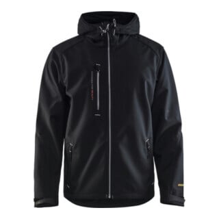 Blakläder Softshell Jacke, schwarz / silber, Unisex-Größe: L