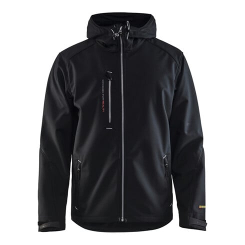 Blakläder Softshell Jacke, schwarz / silber, Unisex-Größe: XL